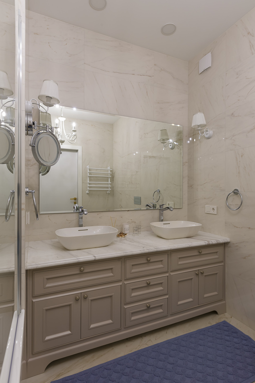 двойная раковина, классическая тумба