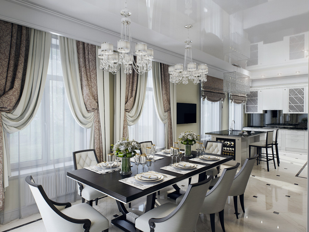 Интерьер в стиле современной классики с элементами Ар Деко.