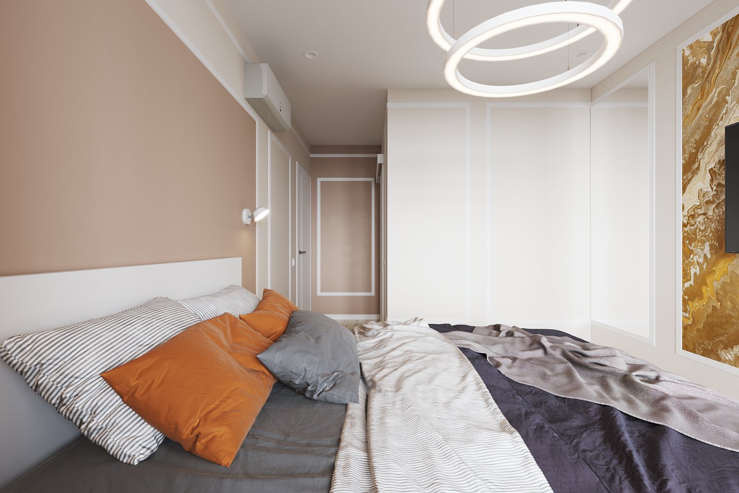 Обложка проекта: Яркая квартира в ЖК Рубин