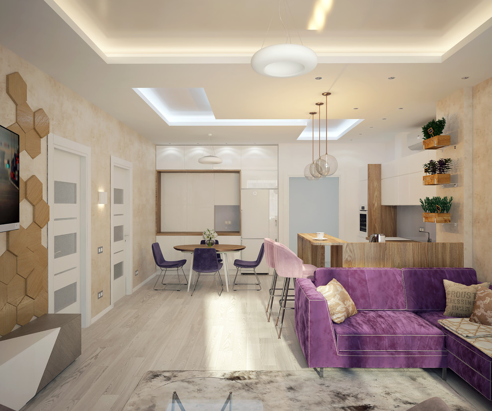 Кухня-гостиная с входной зоной