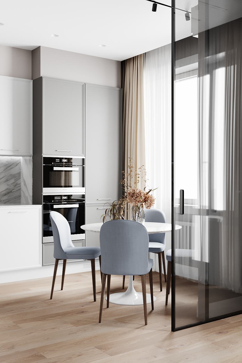 Дизайн трехкомнатной квартиры 100 кв. метров в Москве