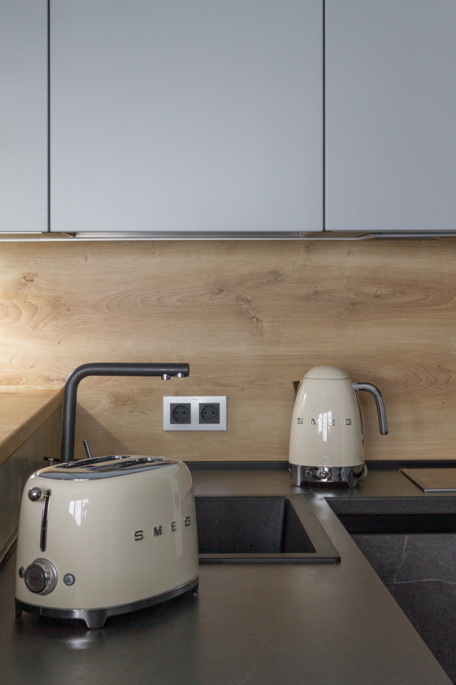 Кухня объединенная с гостиной