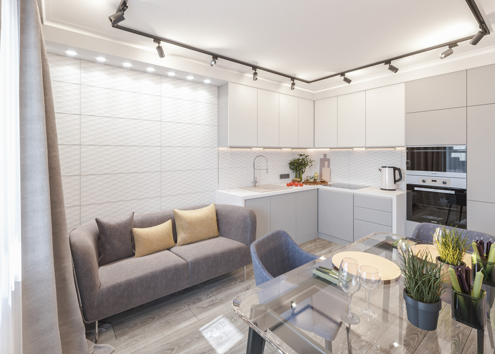 Кухня-гостиная-столовая в ЖК