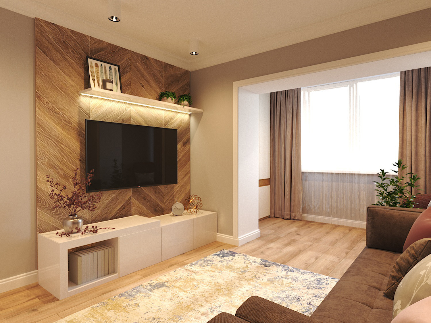 Обложка проекта: Проект 1-комнатной квартиры в Усинске