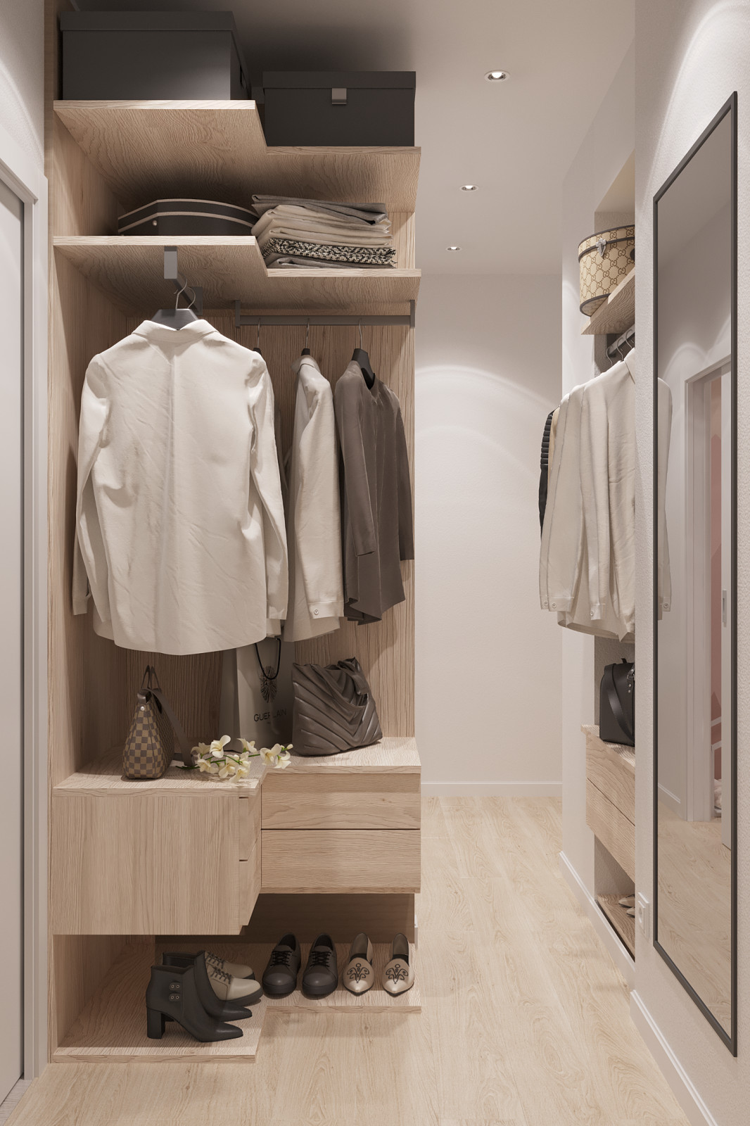 Комната девочки-подростка с гардеробной