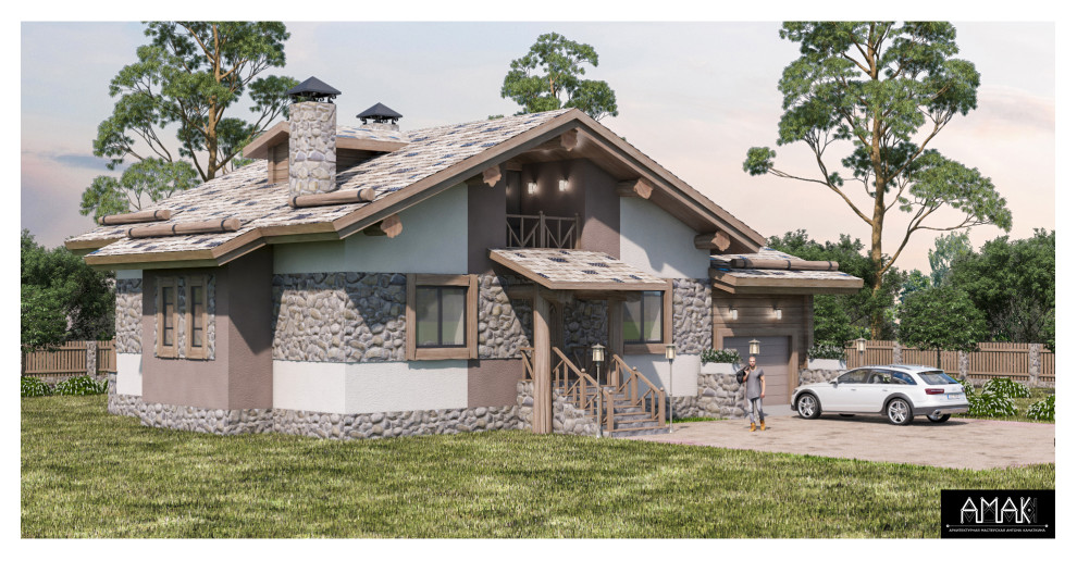 Обложка проекта: Коттедж в стиле Шале