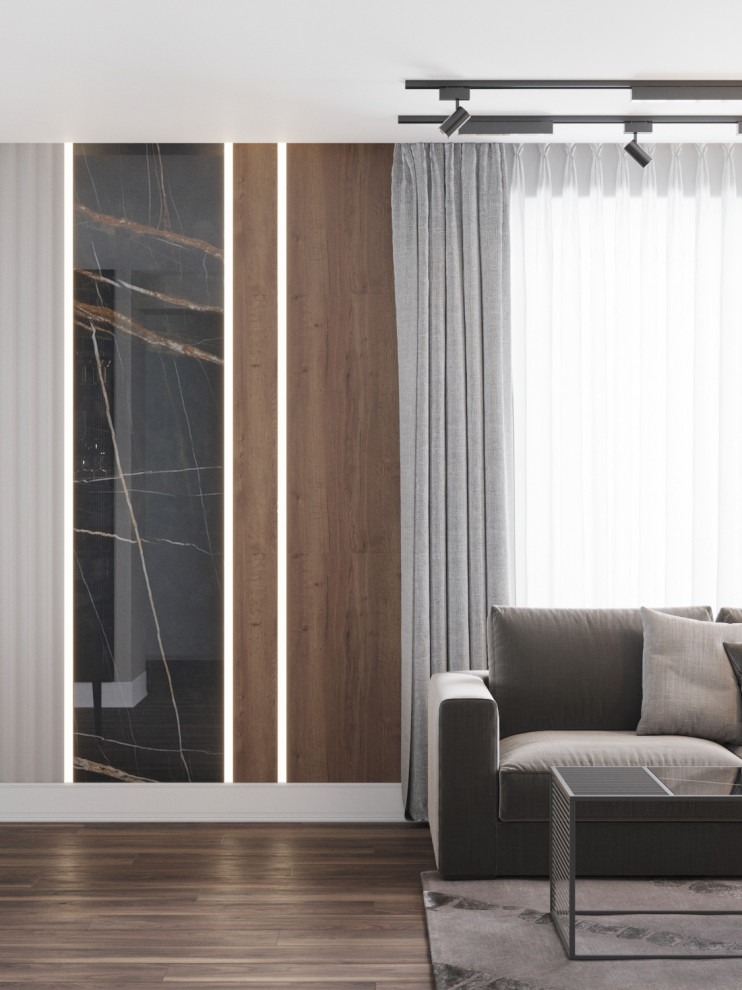 Дизайн-проект кухни-гостиной 38 кв.м