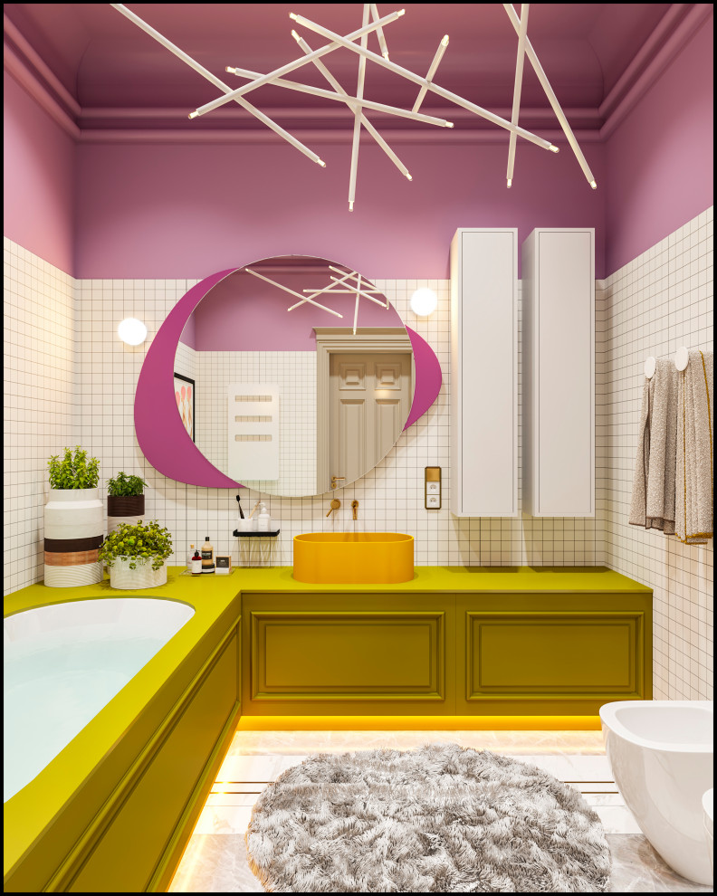 Дизайн не для всех в 3-хкомнатной сталинке 120 м2 на Малой Ордынке