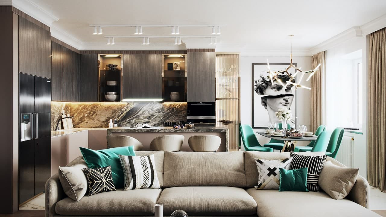 ЖК Метрополия, 3 комнаты, 111 м²