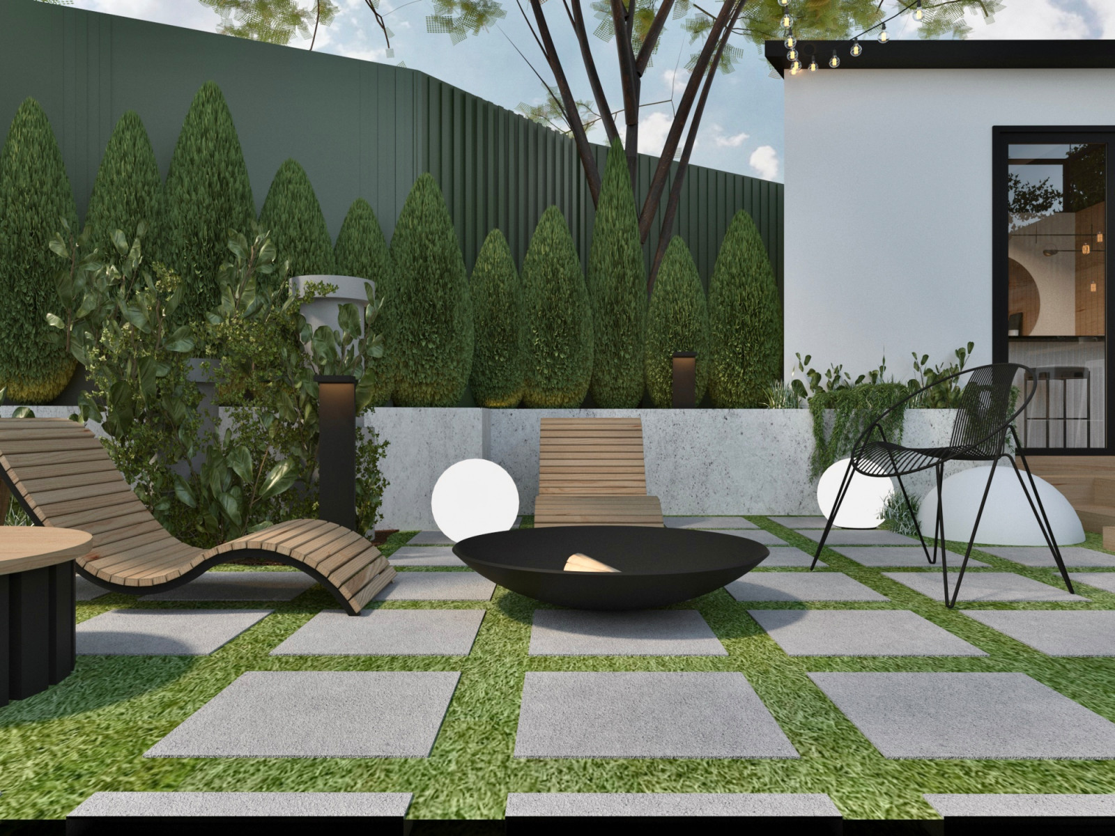 Ландшафтный дизайн двора