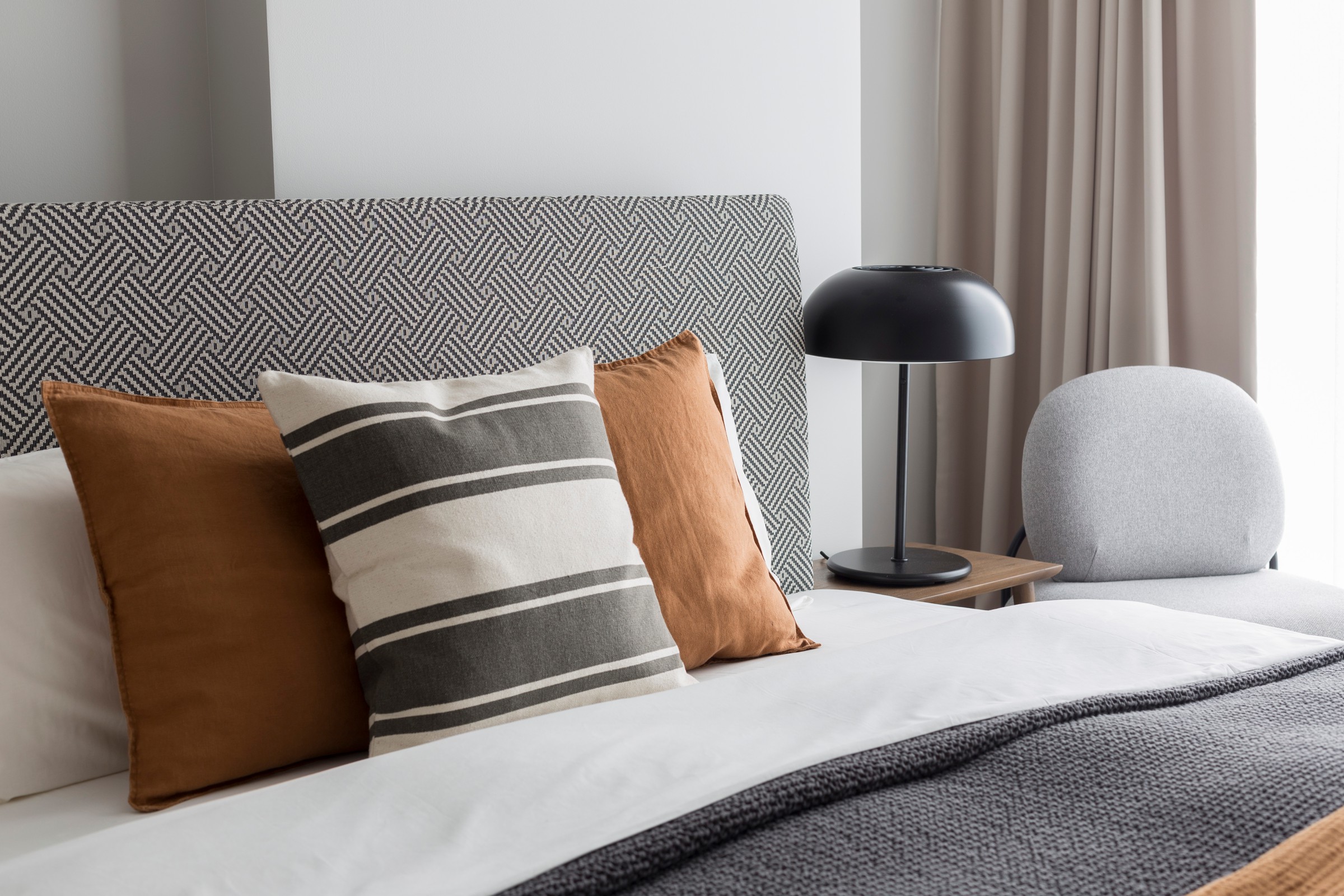 Текстильный дизайн в апартаментах Москва-Сити