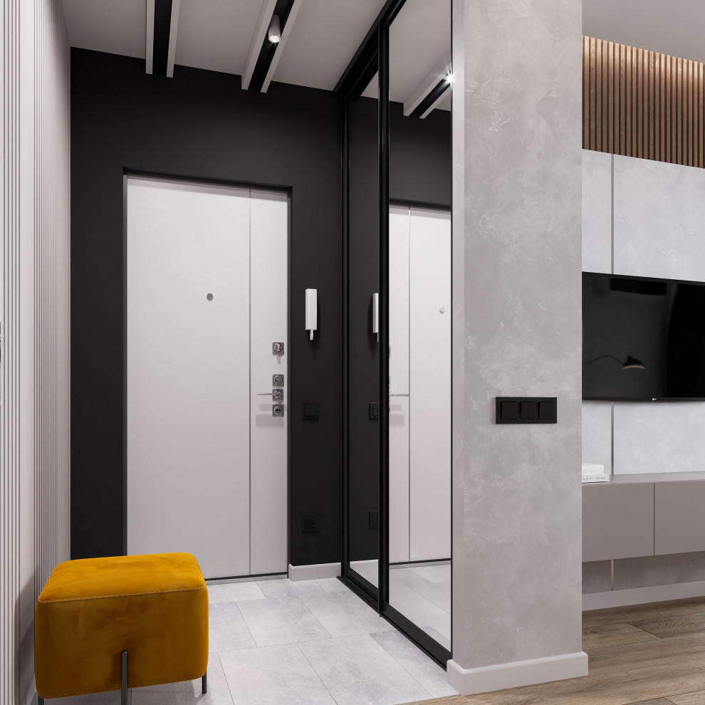 Гостиная-кухня в современном стиле