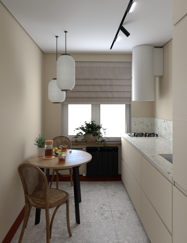 Яркая терракотовая линия