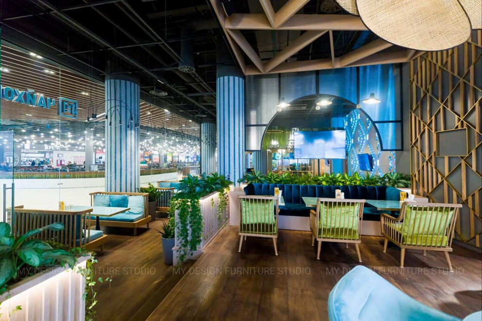 Мягкая мебель для общественных интерьеров.