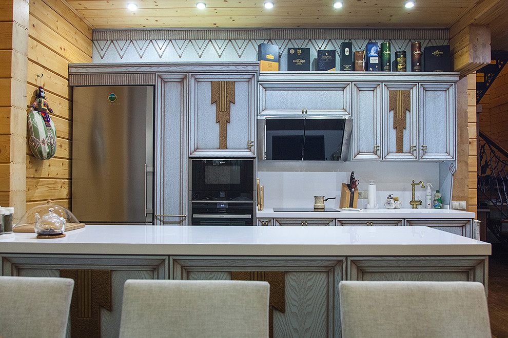 Обложка проекта: Кухня "Ледяная стена"