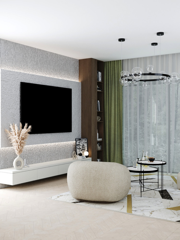 Дизайн-проект кухни-гостиной