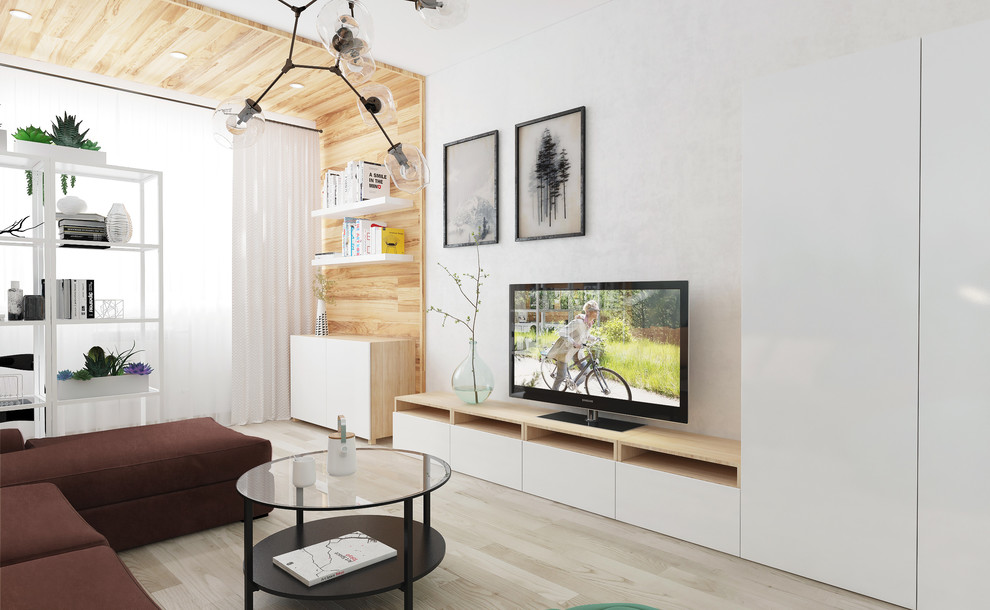 Квартира для молодой девушки в скандинавском стиле