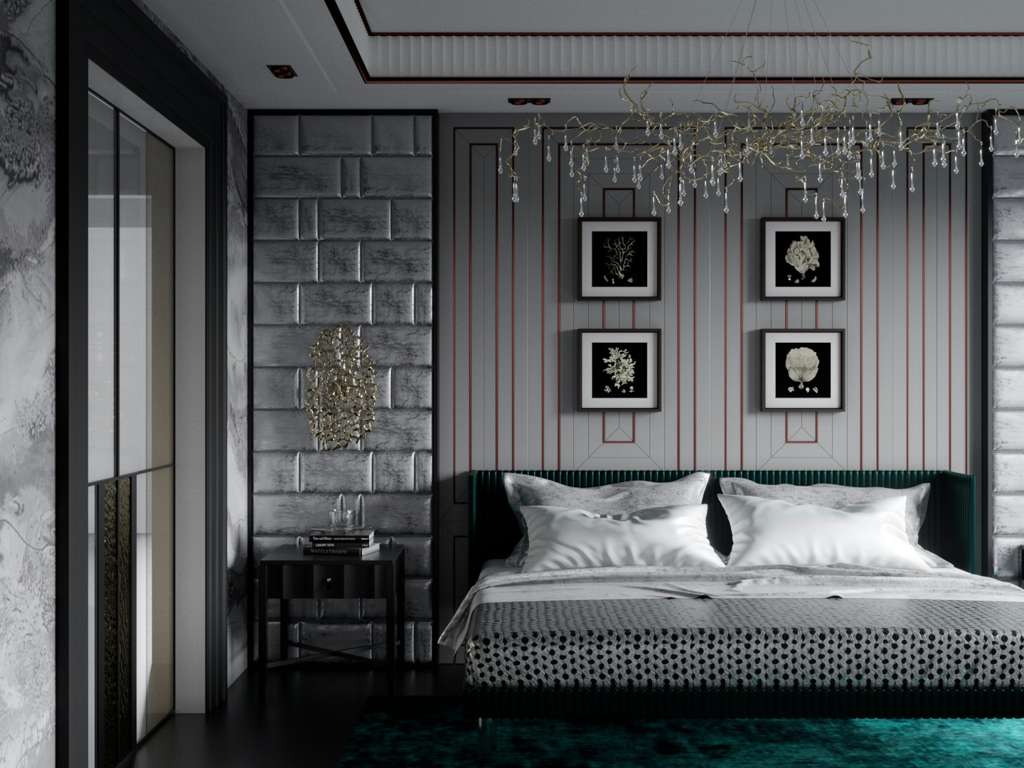 Обложка проекта: Спальная в квартире ЖК Садовый квартал