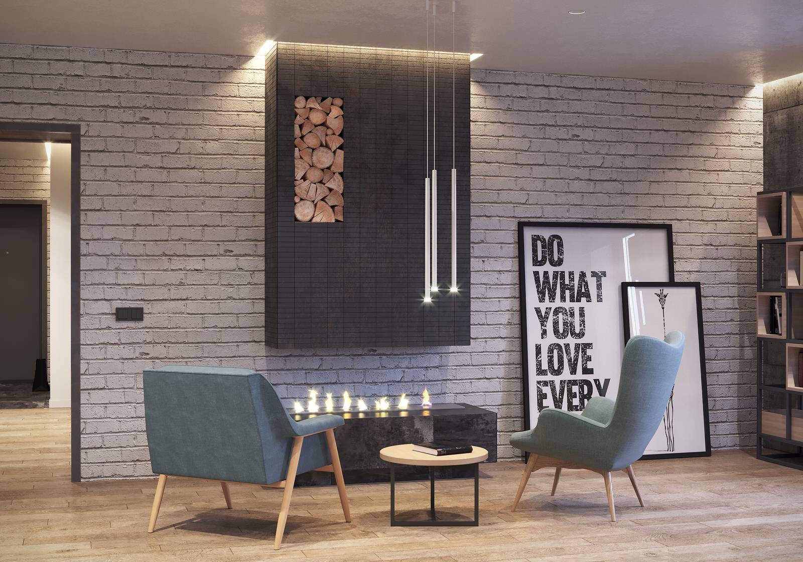 Дизайн квартиры в индустриальном стиле