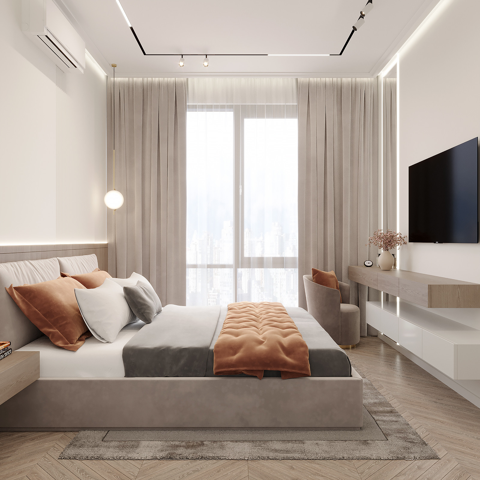 Обложка проекта: ЖК ФИЛИ-СИТИ. Спальня.