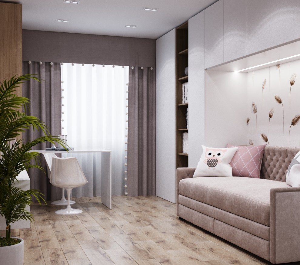 Детская комната 16,43 кв.м для девочки