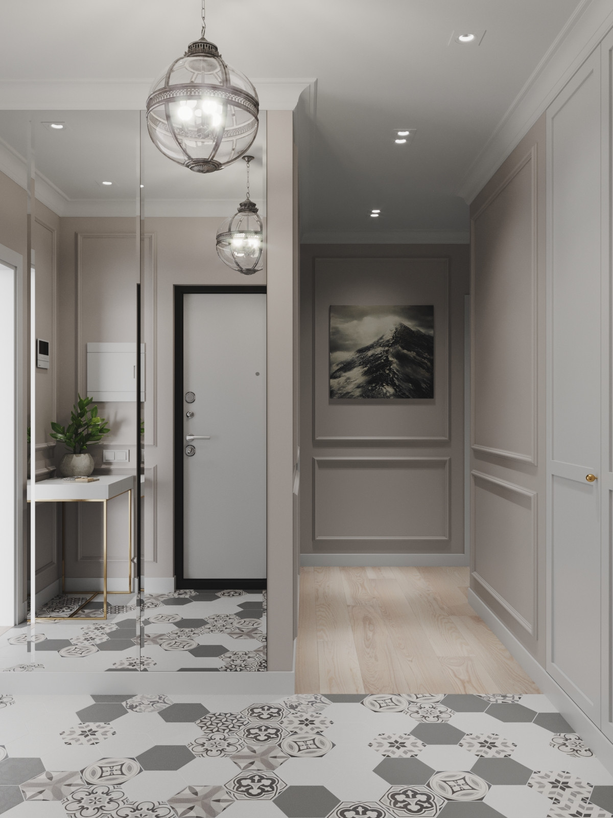 Обложка проекта: Трехкомнатная квартира в спокойных тонах