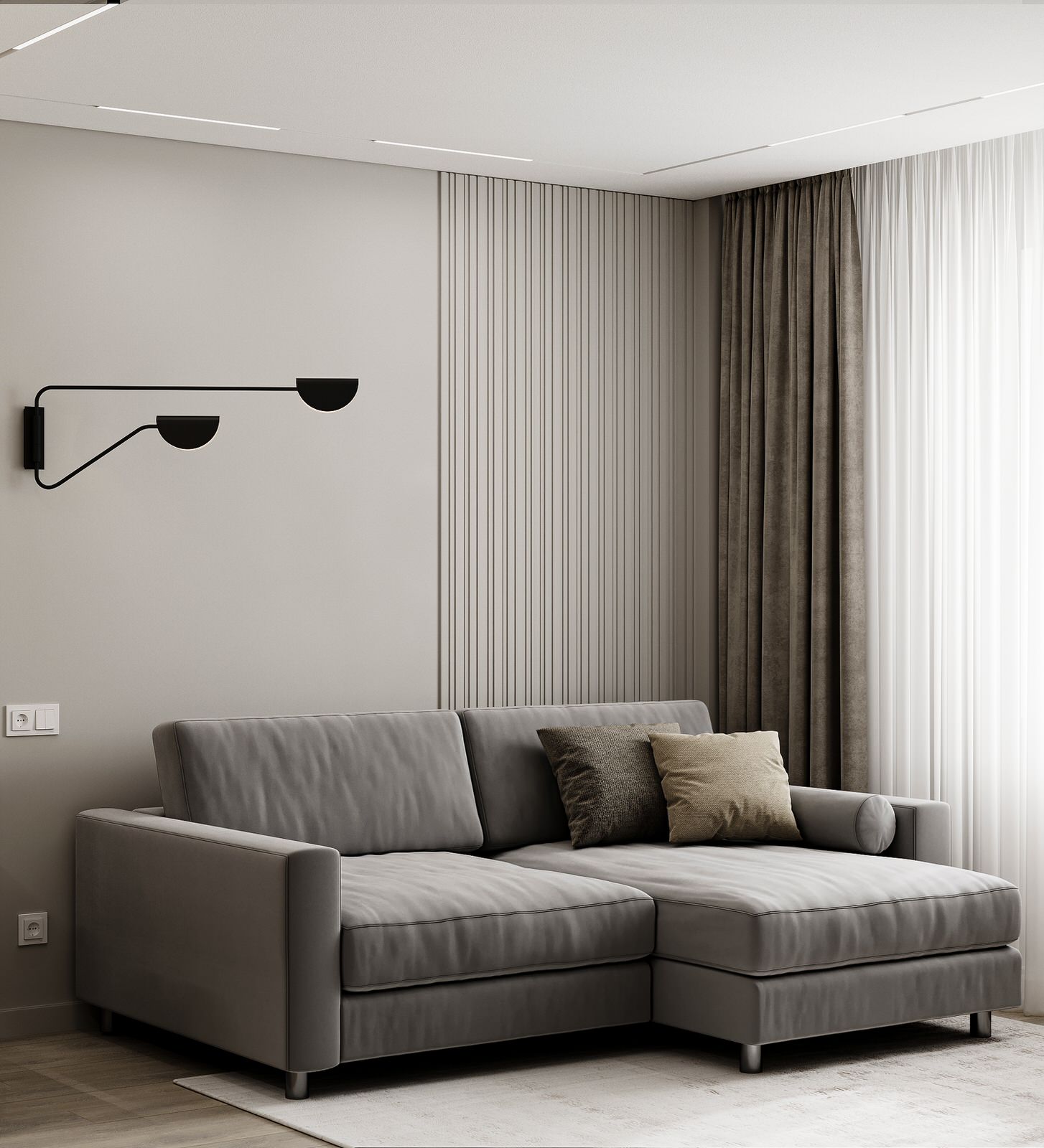 Интерьер квартиры в ЖК "Гармония"