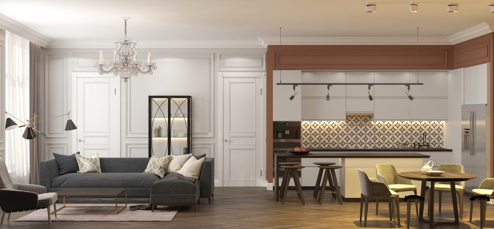 Квартира для семьи на Крестовском острове