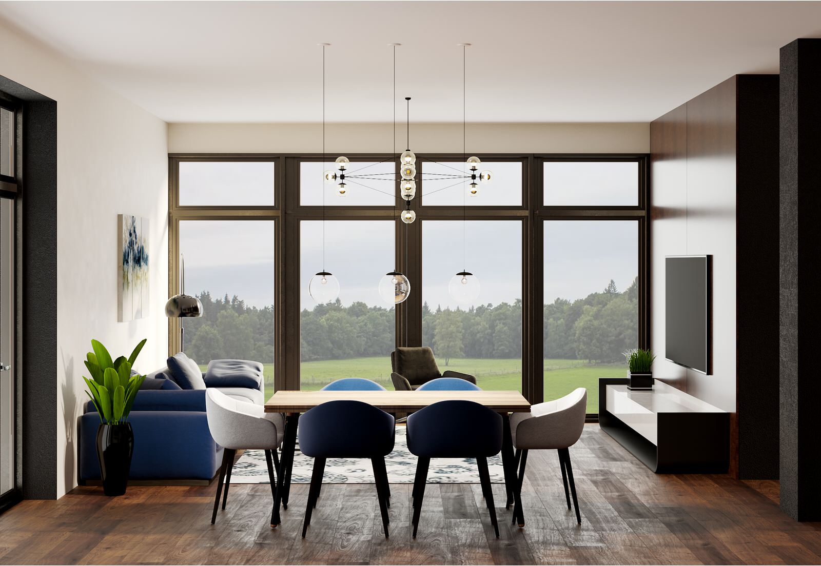 Интерьер частного дома 170 кв. метров