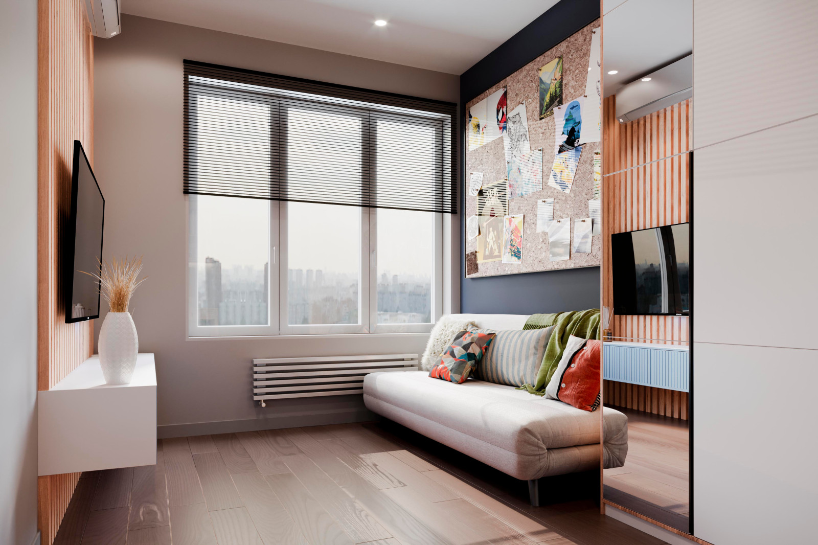 Дизайн и ремонт квартиры в ЖК «Level Амурская» — Сложный серый