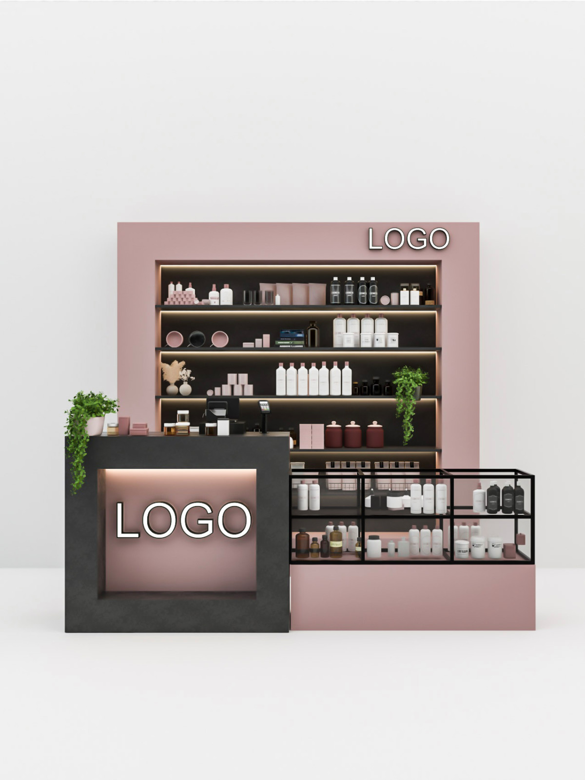 Дизайн торгового островка косметики