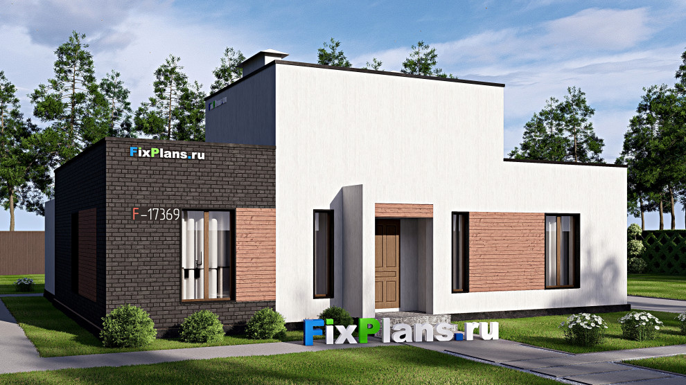 Проект двухэтажного дома 13х14 м S138м2 F-17369