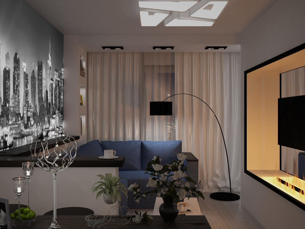 Обложка проекта: Гостиная 13,6 кв.м