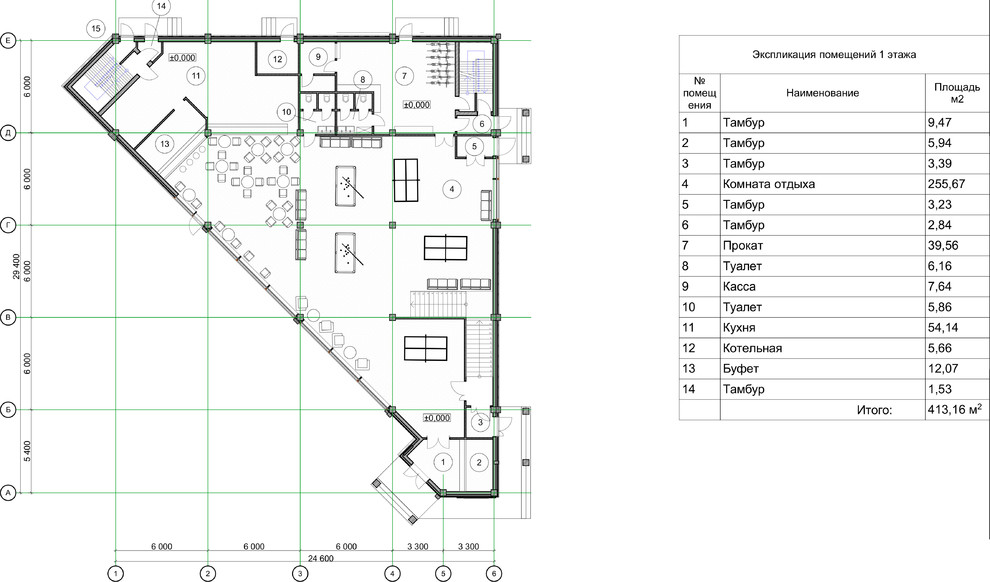 план 1 этажа
