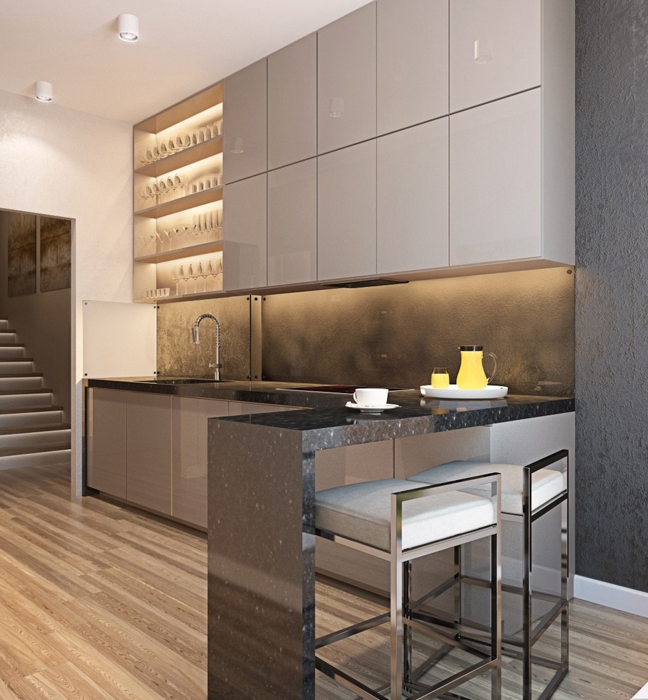 Таунхаус с черными акцентами