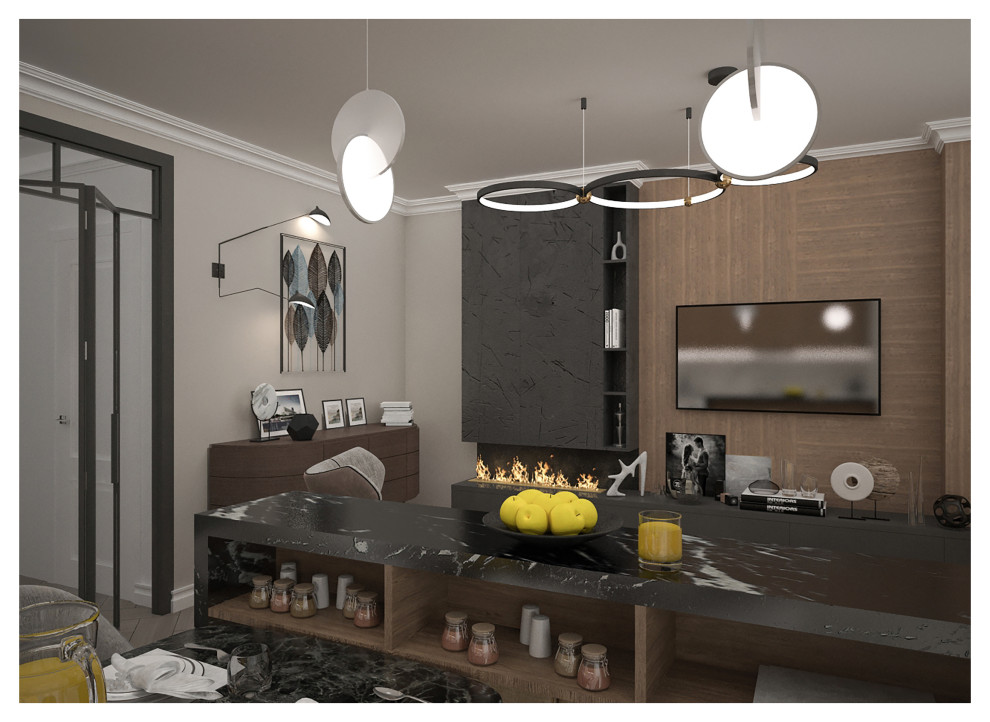 Проект интерьеров частной квартиры  в ЖК «КутузовГрад»