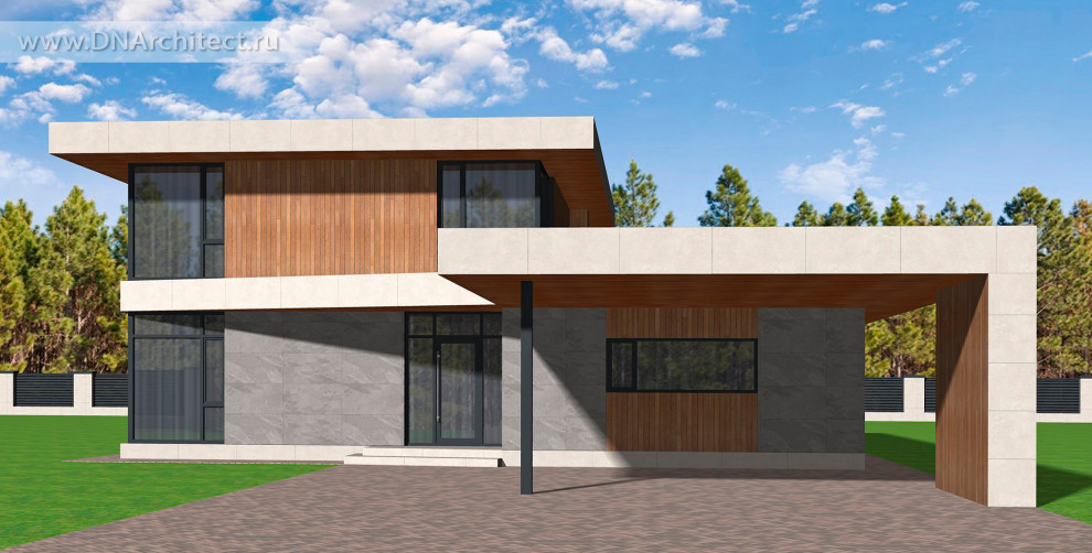 Проект дома Z-192-G в стиле минимализм