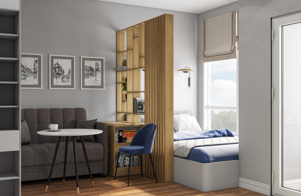 Меблировка студии 19 кв.м.