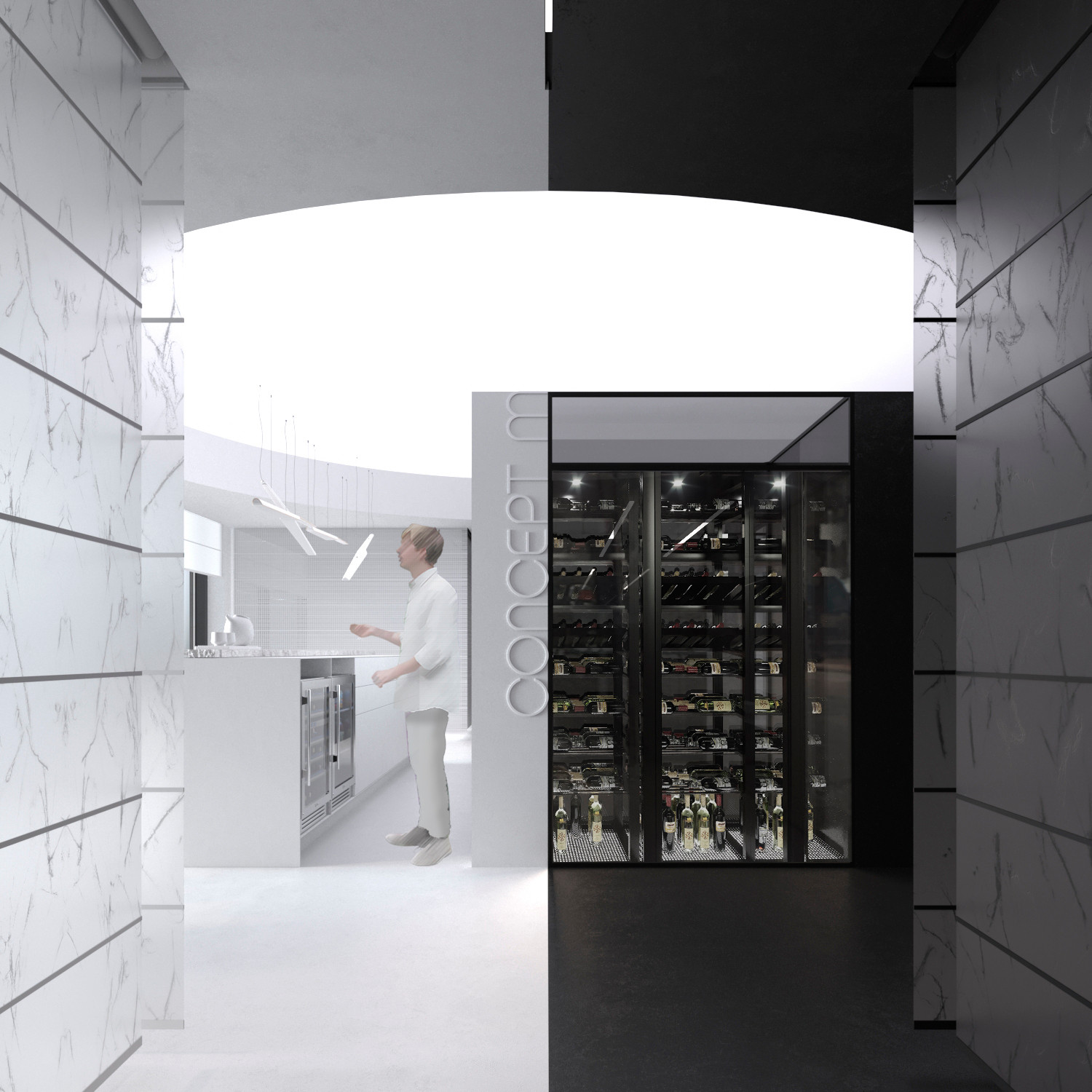 Ресторан CONTRADISTINCTION на Кутузовском проспекте в Москве.