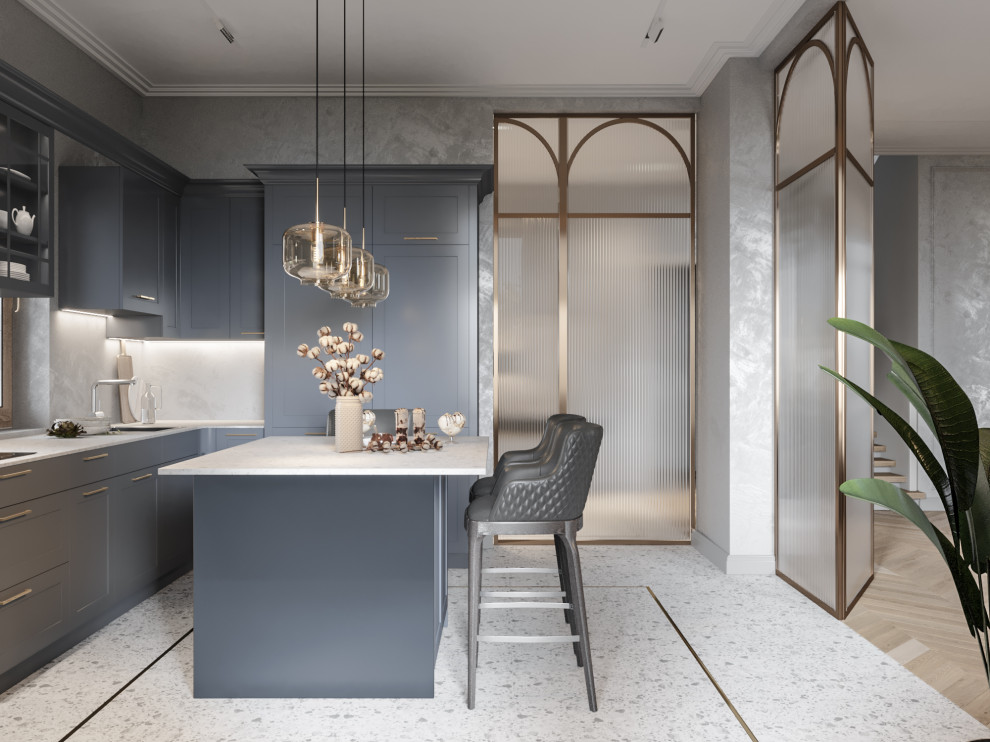 Кухня-гостиная в загородном доме