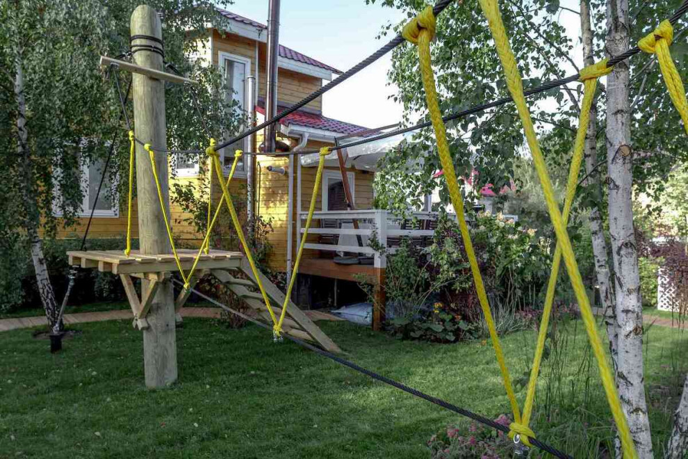 Сад с веревочным парком (Москва - Переделка.ТВ "Дачный ответ")