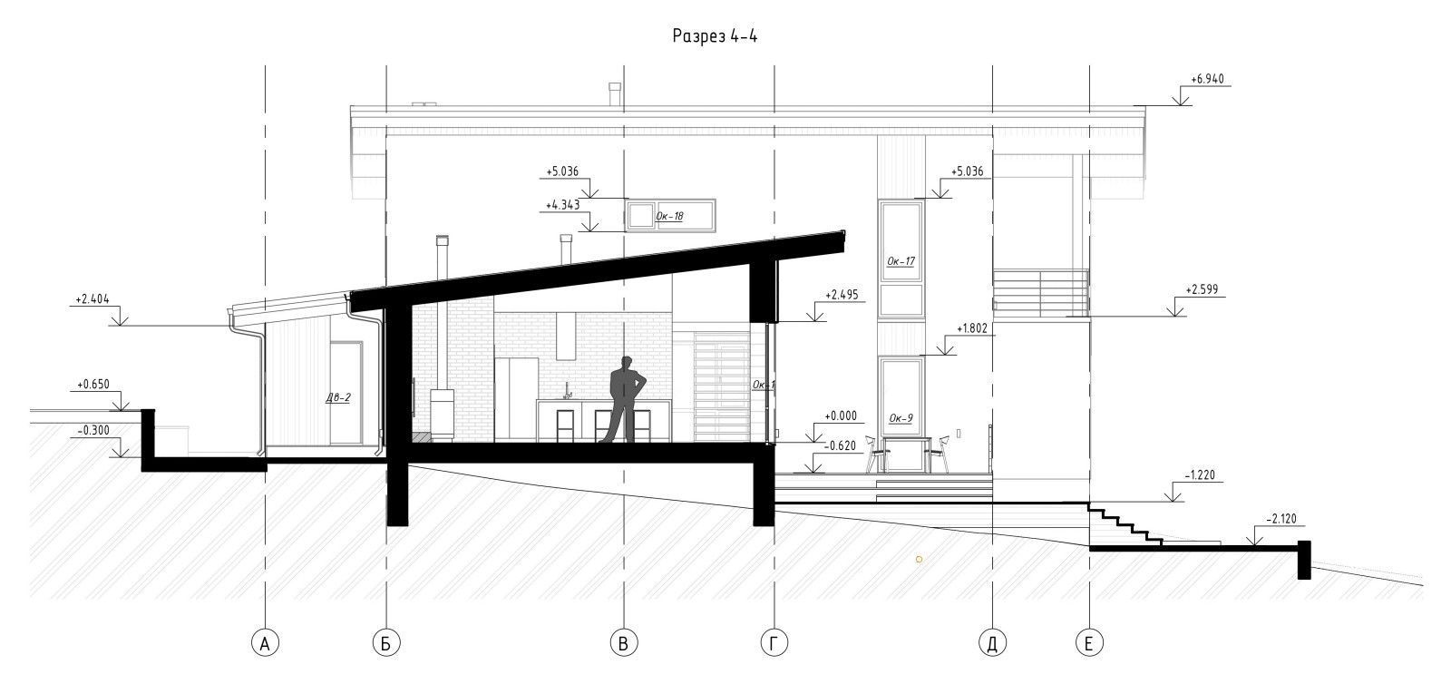 Коттедж на склоне