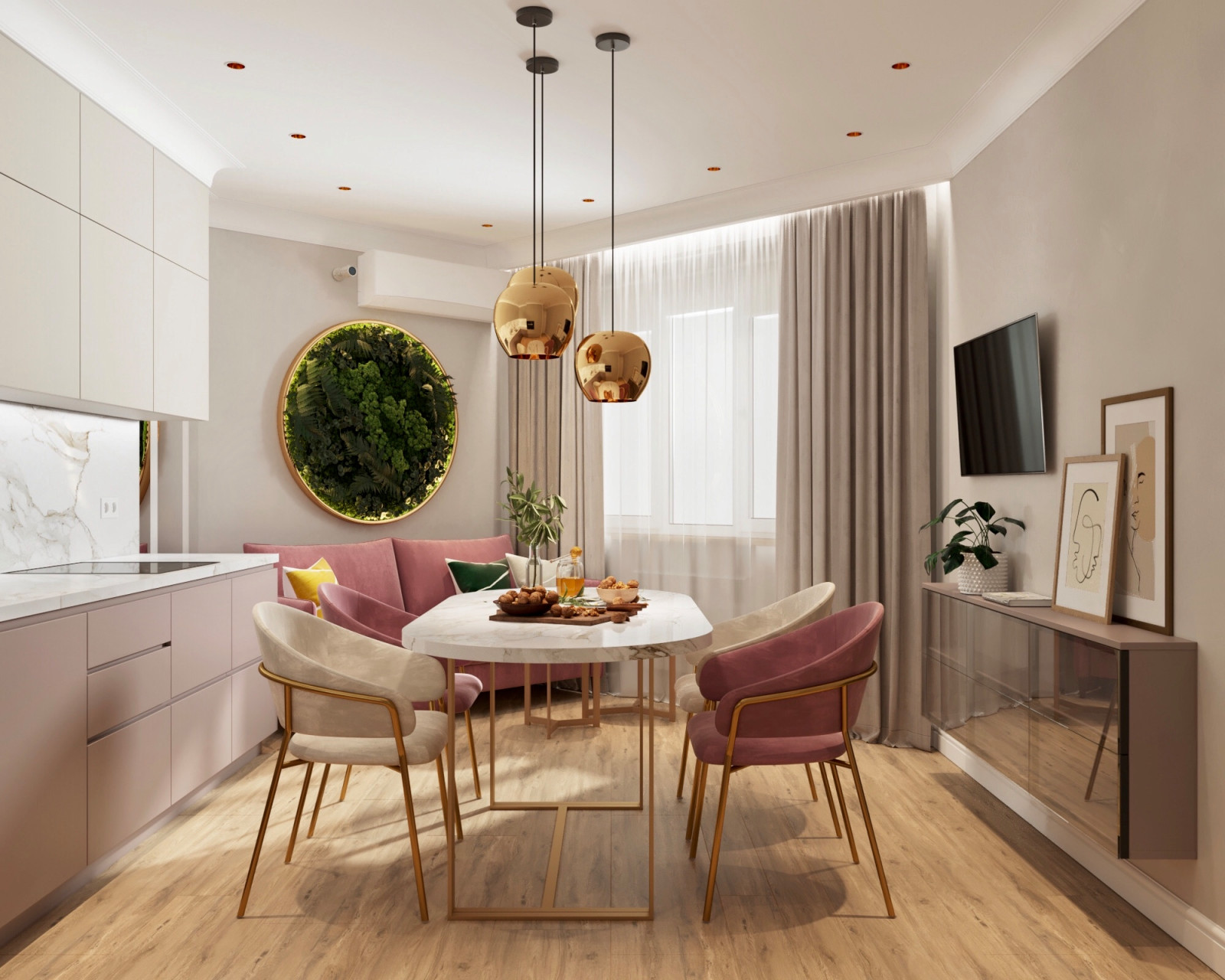 Трехкомнатная квартира в Комунарке.