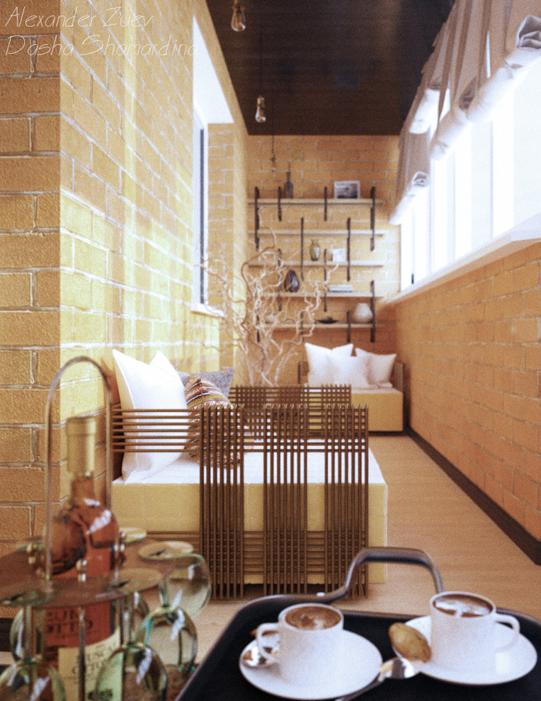 Дизайн балкона в ЖК "Янтарный"