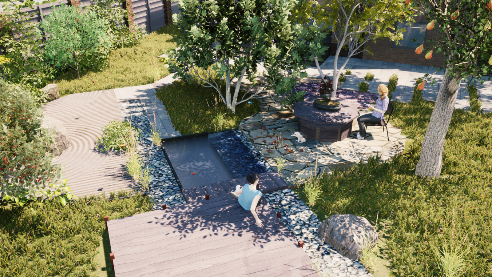 Обложка проекта: Благоустройство дачного участка. Сад в японском стиле