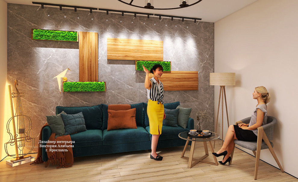 Гостиная в стиле ЭКО