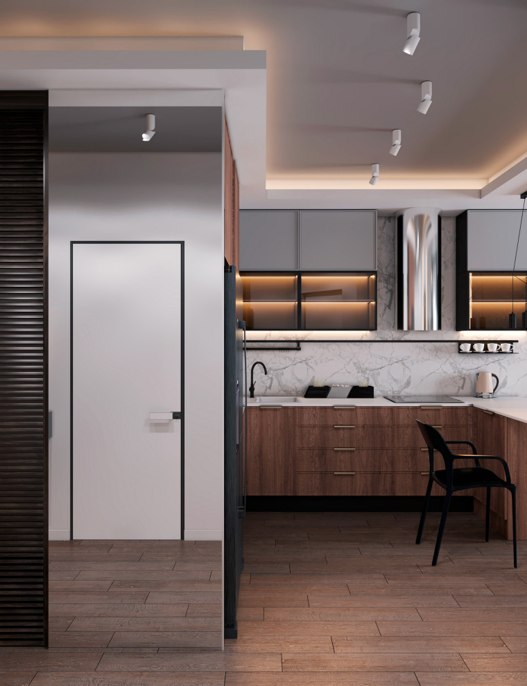 Дизайн интерьера квартиры в современном стиле. Минск.  ул. Туровского