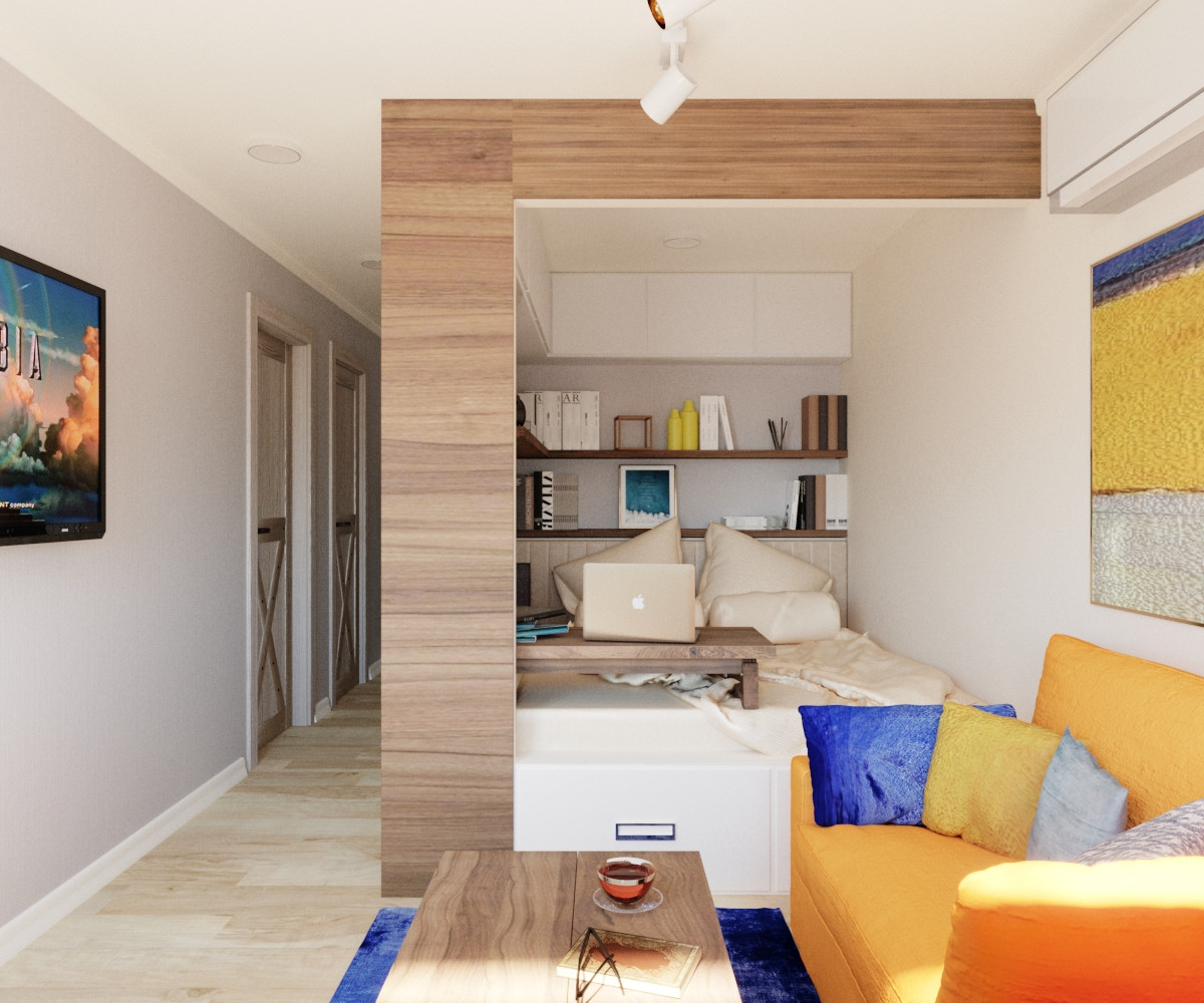 Спальня в кубе