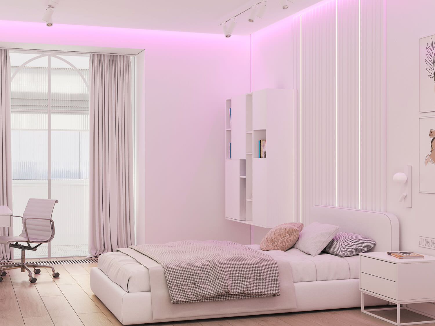 Дизайн интерьера четырехкомнатной квартиры в г. Москва