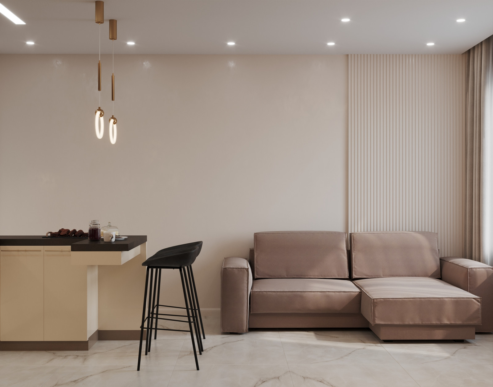 Проект 2х комнатной квартиры для молодой пары с детской для мальчика на вырост